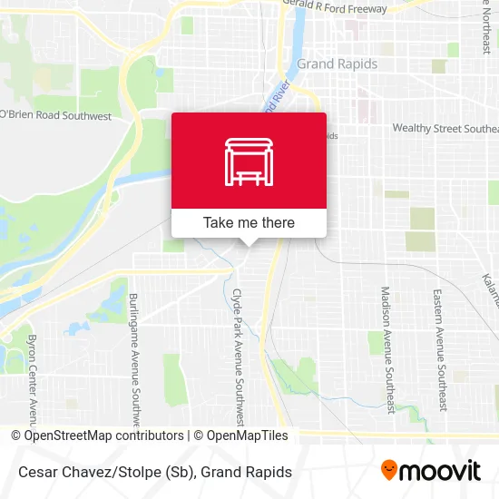 Cesar Chavez/Stolpe (Sb) map