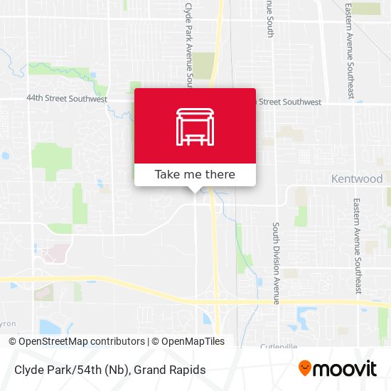 Clyde Park/54th (Nb) map