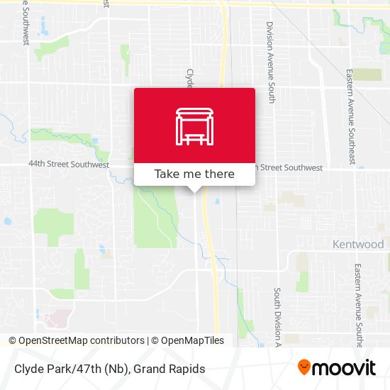Clyde Park/47th (Nb) map