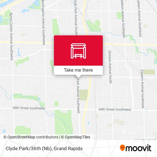 Clyde Park/36th (Nb) map