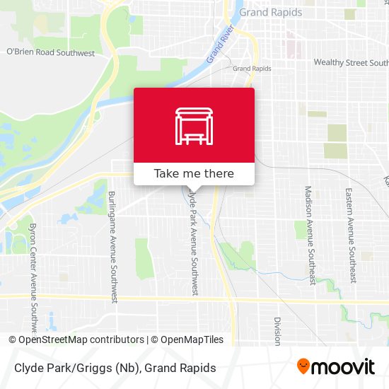 Clyde Park/Griggs (Nb) map