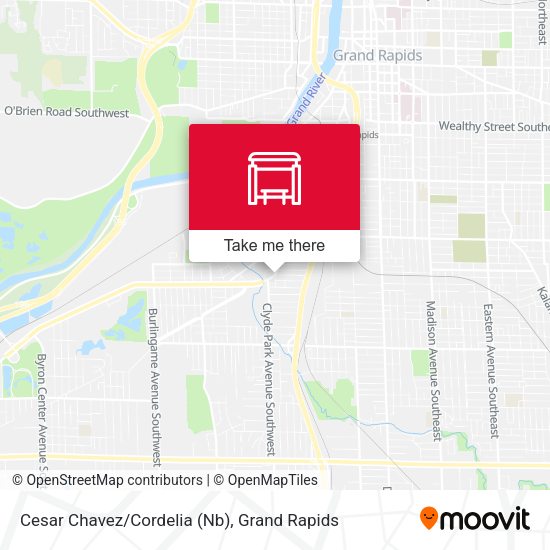 Cesar Chavez/Cordelia (Nb) map
