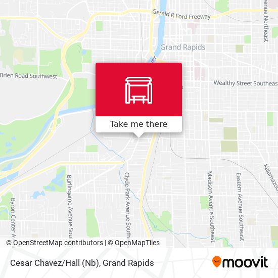 Cesar Chavez/Hall (Nb) map