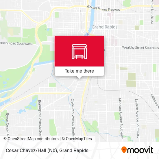Cesar Chavez/Hall (Nb) map