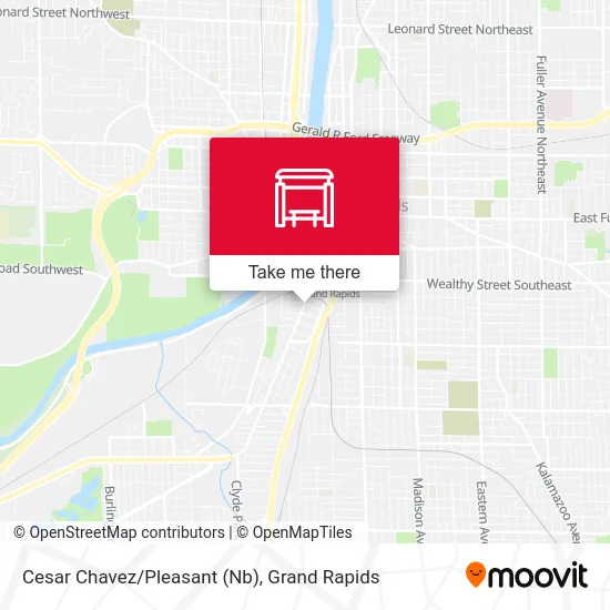 Cesar Chavez/Pleasant (Nb) map