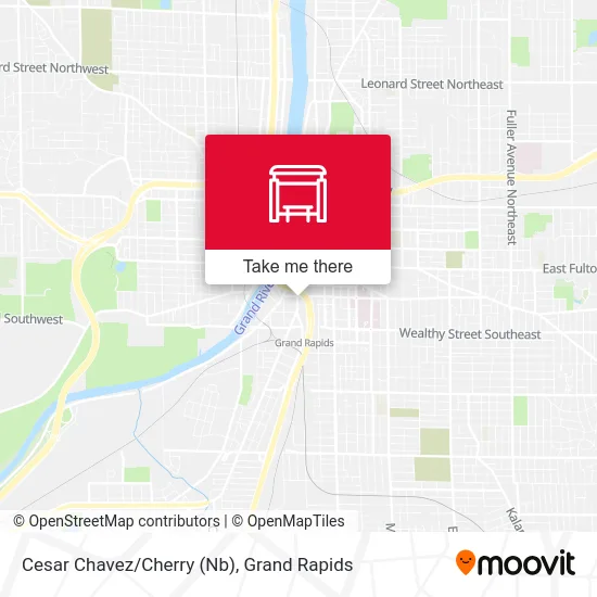 Cesar Chavez/Cherry (Nb) map