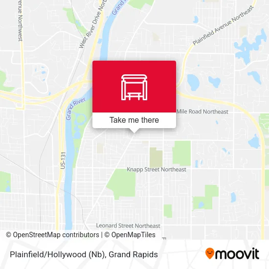 Plainfield/Hollywood (Nb) map