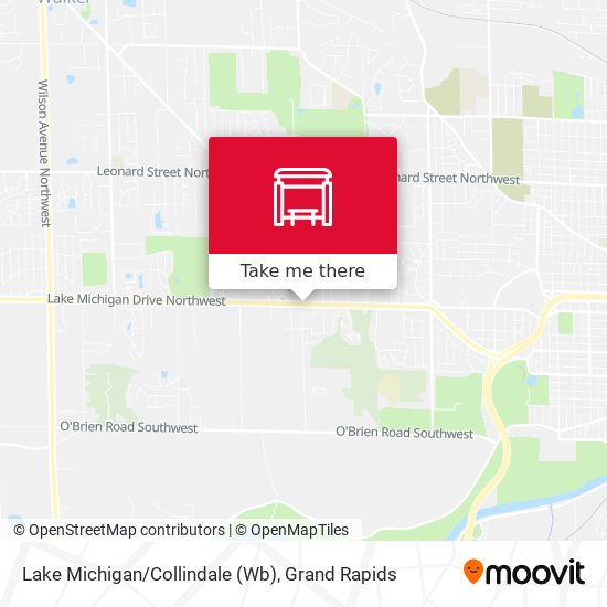 Lake Michigan/Collindale (Wb) map