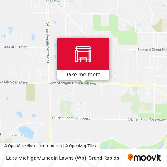 Lake Michigan / Lincoln Lawns (Wb) map