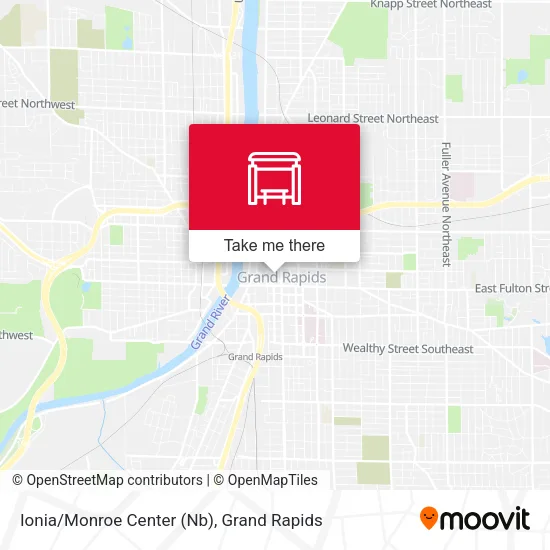 Mapa de Ionia/Monroe Center (Nb)