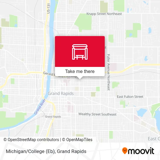 Michigan/College (Eb) map