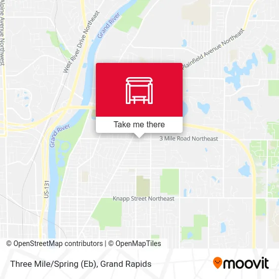 Three Mile/Spring (Eb) map