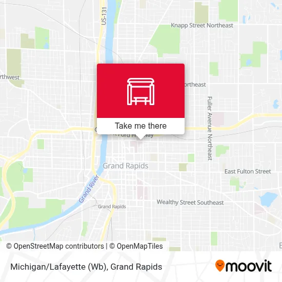 Michigan/Lafayette (Wb) map