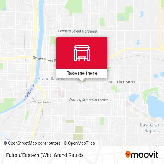 Fulton/Eastern (Wb) map