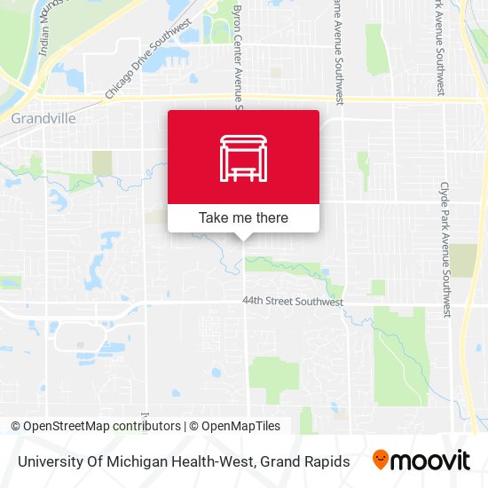 University Of Michigan Health-West map
