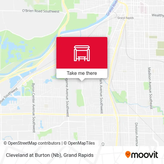 Mapa de Cleveland at Burton (Nb)