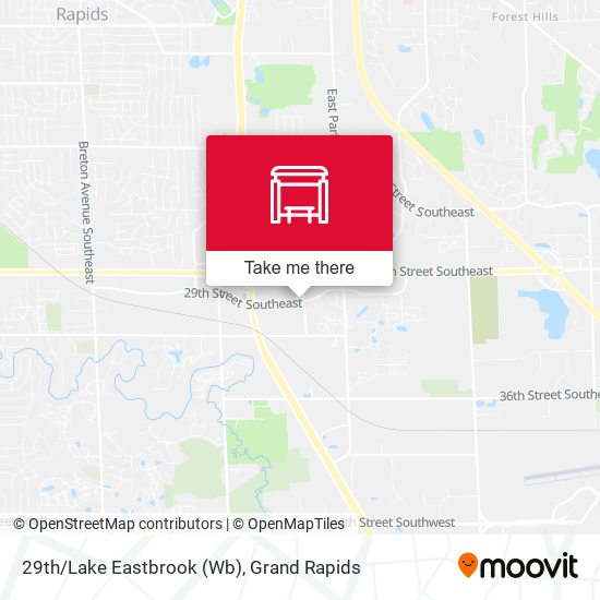 29th/Lake Eastbrook (Wb) map