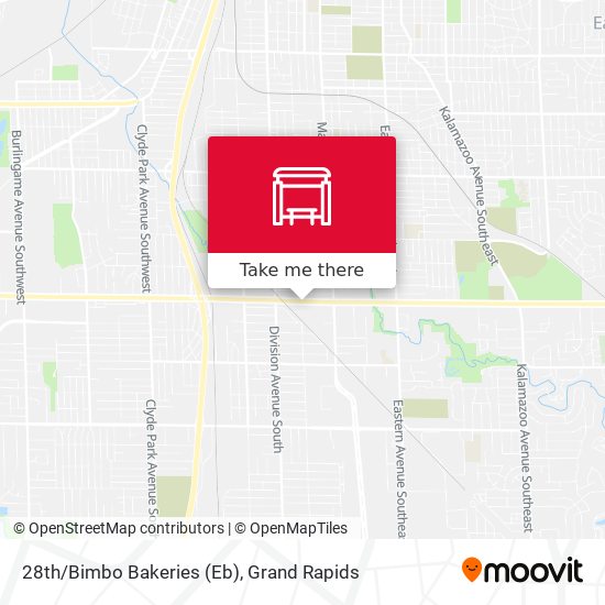 28th/Bimbo Bakeries (Eb) map