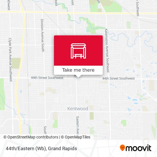 44th/Eastern (Wb) map