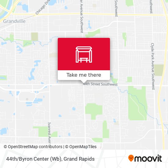 44th/Byron Center (Wb) map