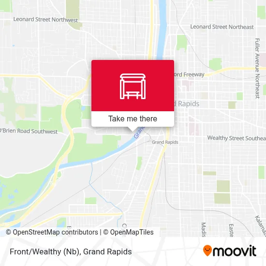 Front/Wealthy (Nb) map