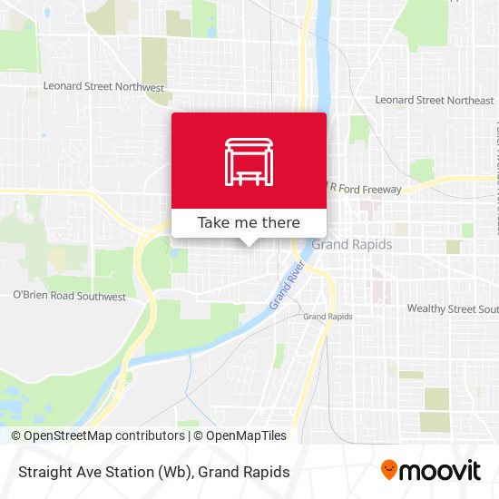 Straight Ave Station (Wb) map