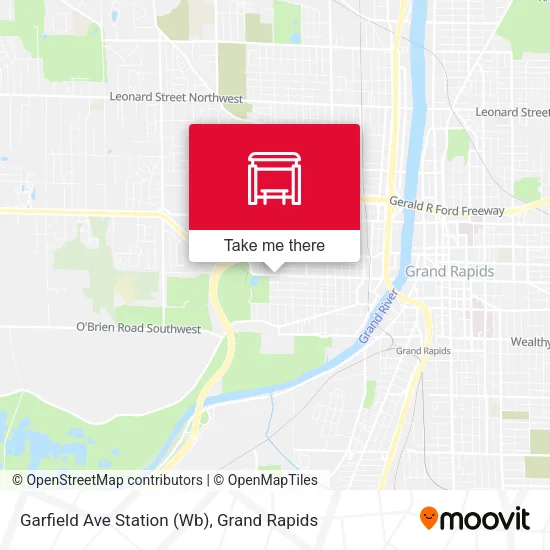 Mapa de Garfield Ave Station (Wb)