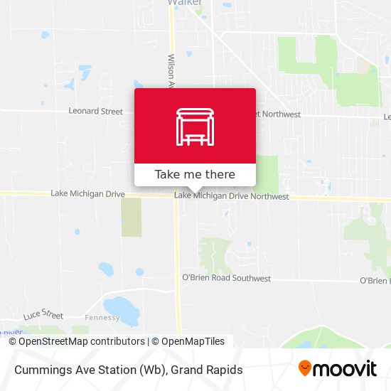 Mapa de Cummings Ave Station (Wb)