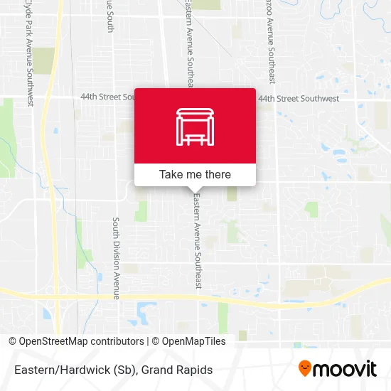 Eastern/Hardwick (Sb) map