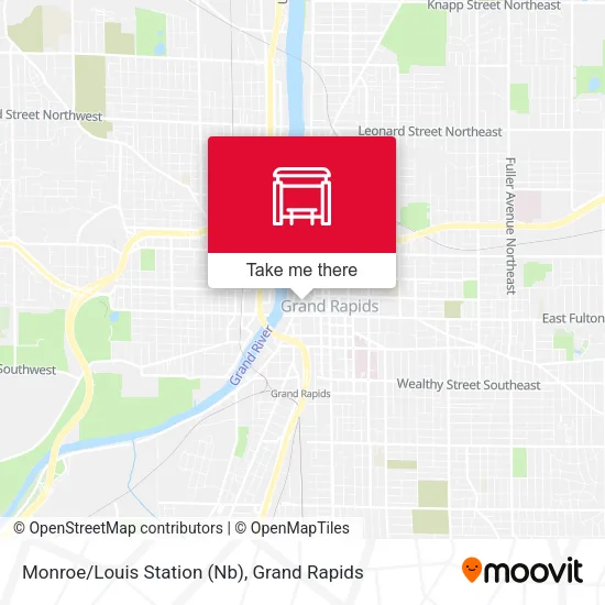 Mapa de Monroe/Louis Station (Nb)
