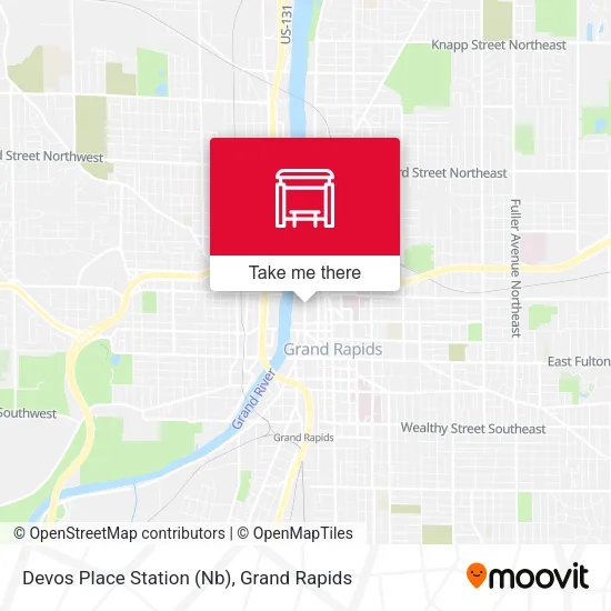 Devos Place Station (Nb) map