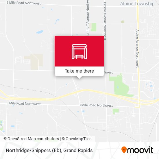 Northridge/Shippers (Eb) map