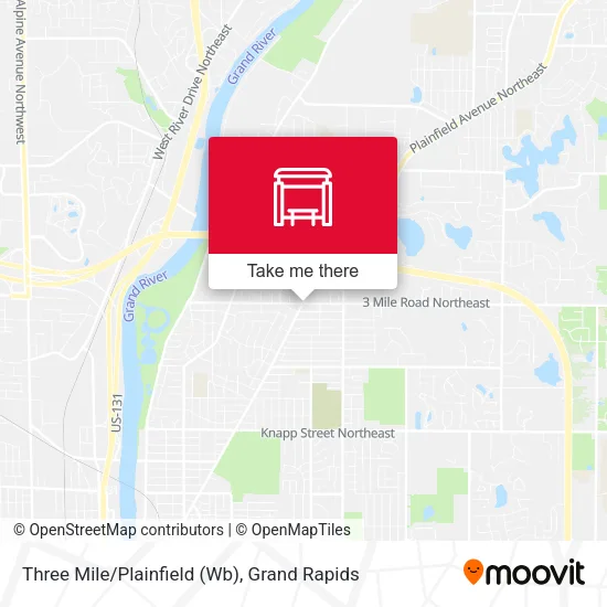 Mapa de Three Mile/Plainfield (Wb)