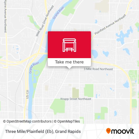 Three Mile/Plainfield (Eb) map