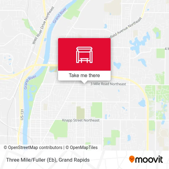 Three Mile/Fuller (Eb) map