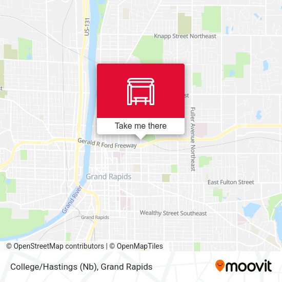College/Hastings (Nb) map