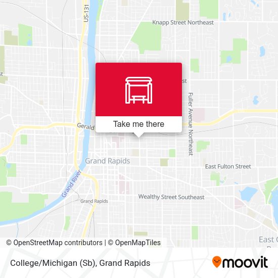 College/Michigan (Sb) map