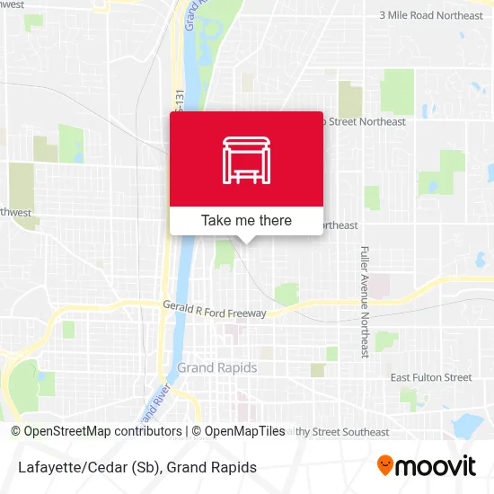 Lafayette/Cedar (Sb) map