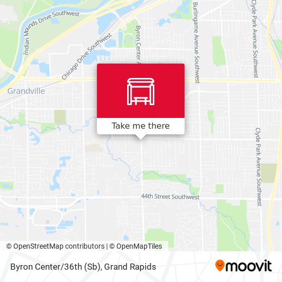Byron Center/36th (Sb) map