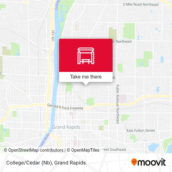 College/Cedar (Nb) map