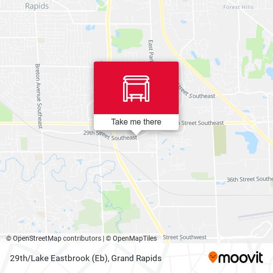 29th/Lake Eastbrook (Eb) map