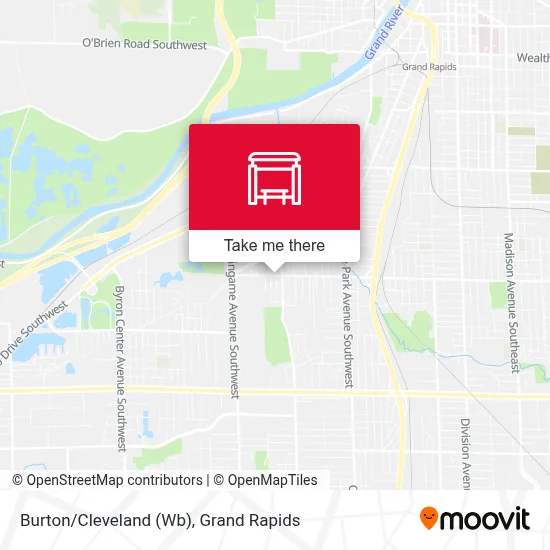 Burton/Cleveland (Wb) map