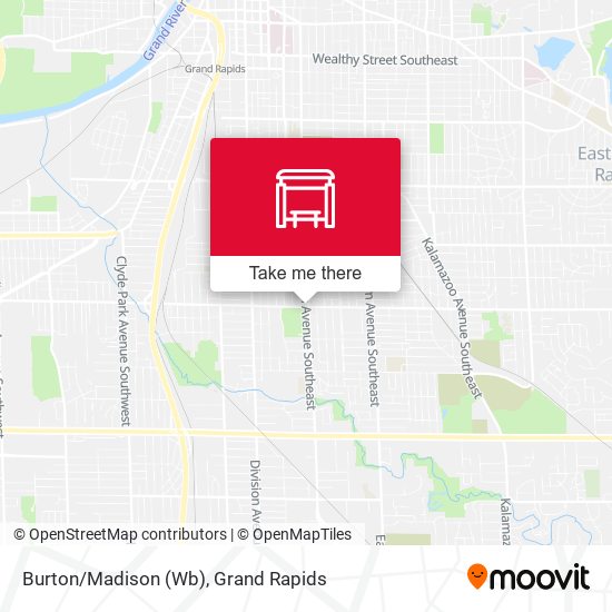 Burton/Madison (Wb) map