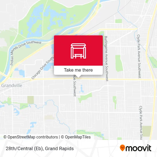 28th/Central (Eb) map
