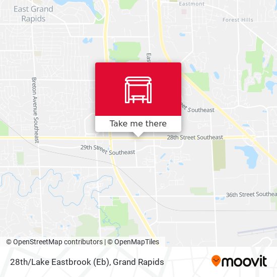 28th/Lake Eastbrook (Eb) map