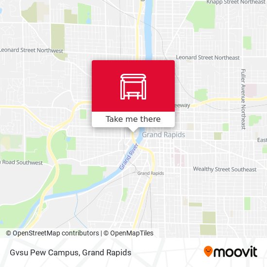 Gvsu Pew Campus Map How To Get To Gvsu Pew Campus In Grand Rapids By Bus