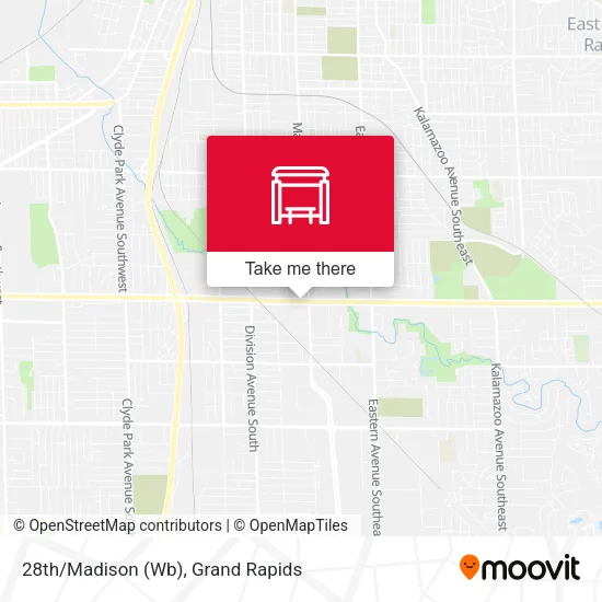 Mapa de 28th/Madison (Wb)
