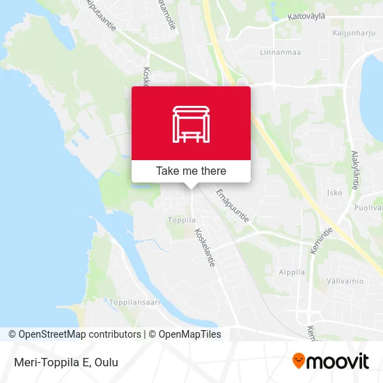 Meri-Toppila South map