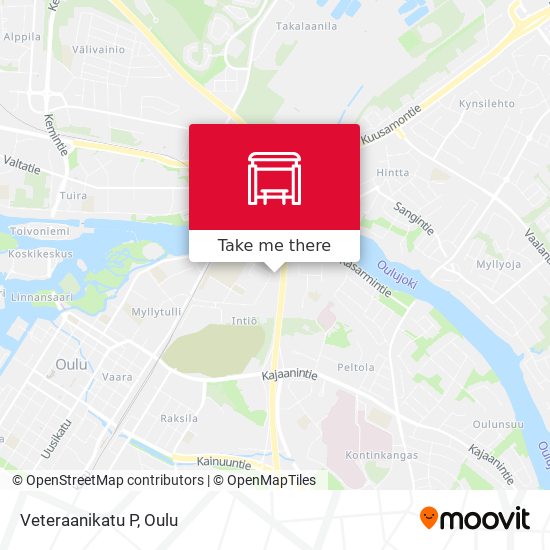 How to get to Veteraanikatu P in Oulu by Bus?