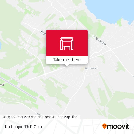 How to get to Karhuojan Th P in Oulunsalo by Bus?